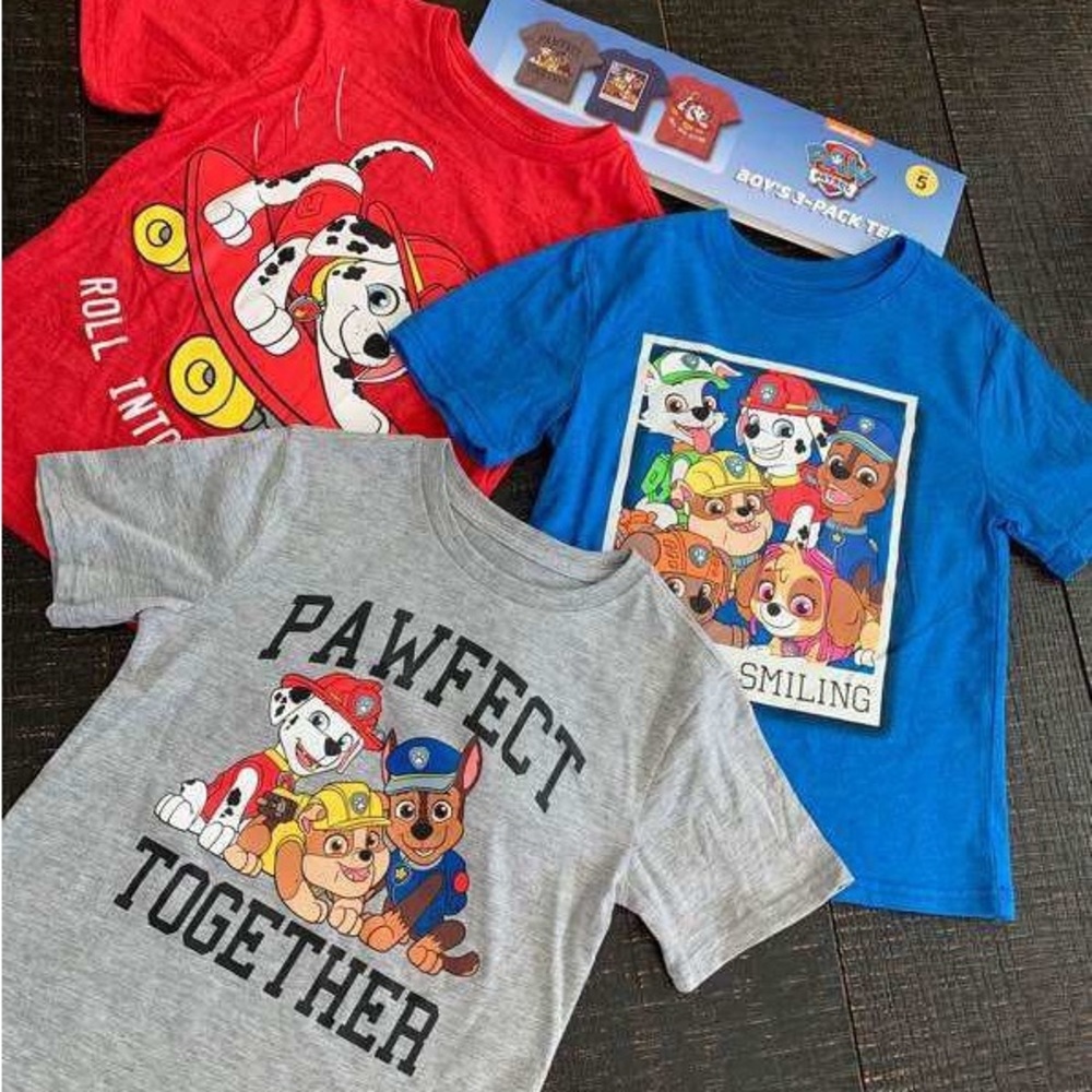 Disney Paw Patrol toddler boys 3-pieces Tees set